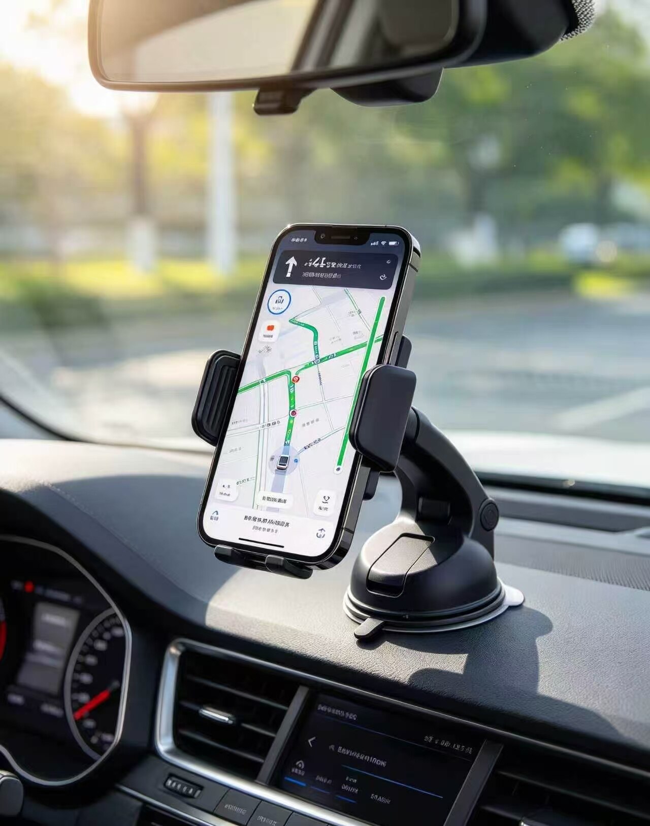 Simple Black Rock Suction Cup Mount 3