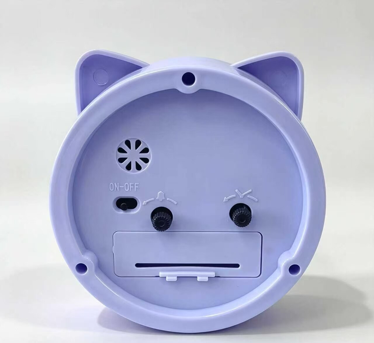 Taro Purple Cat-Ear Desk Clock 5