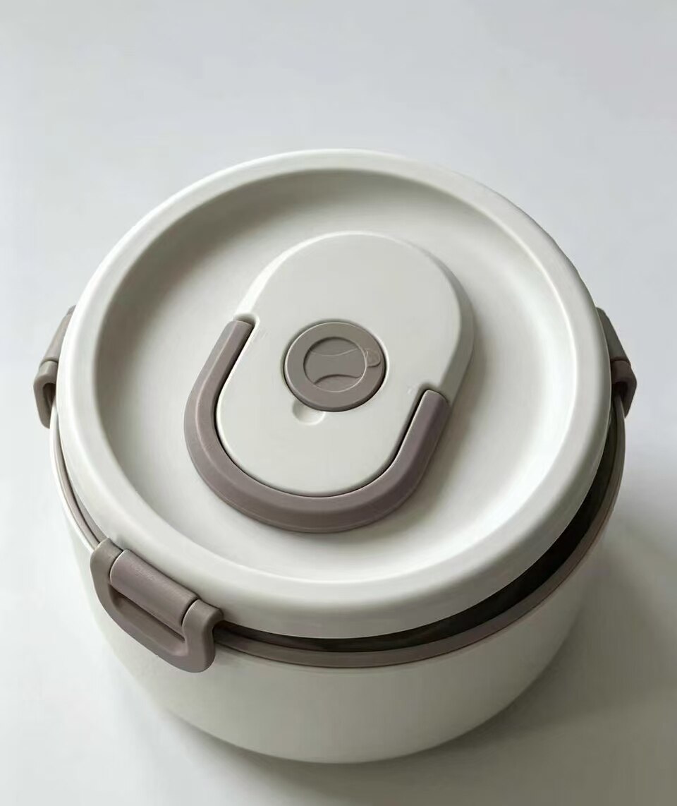Milk Coffee Swirl Lidded Insulated Lunch Box 6