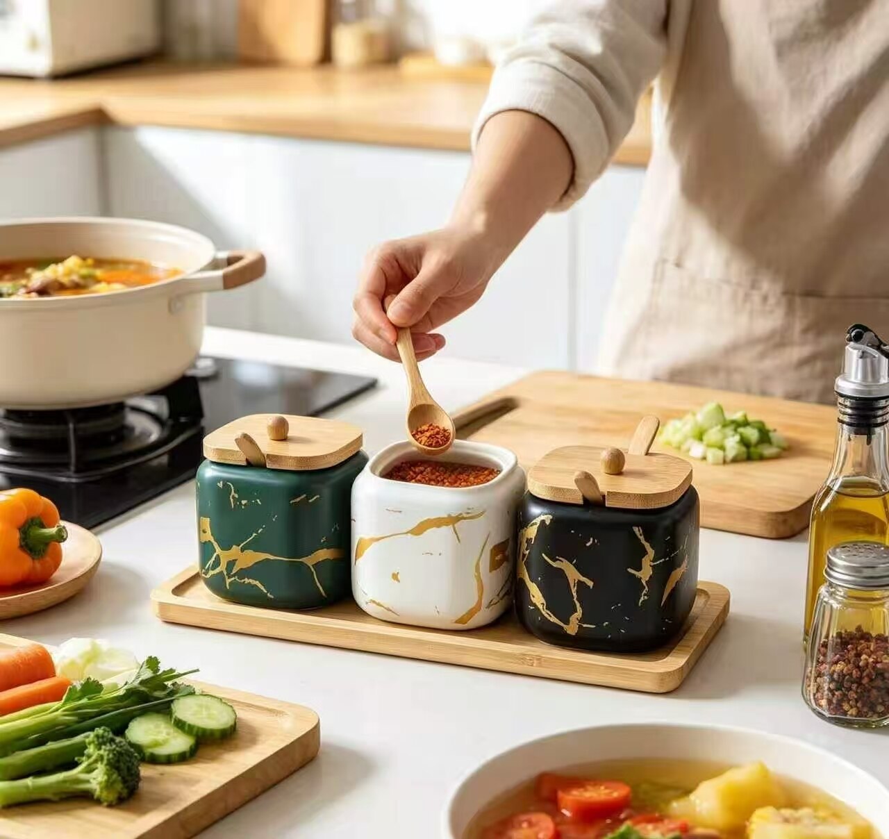 Golden Flow & Color Seasoning Set 4