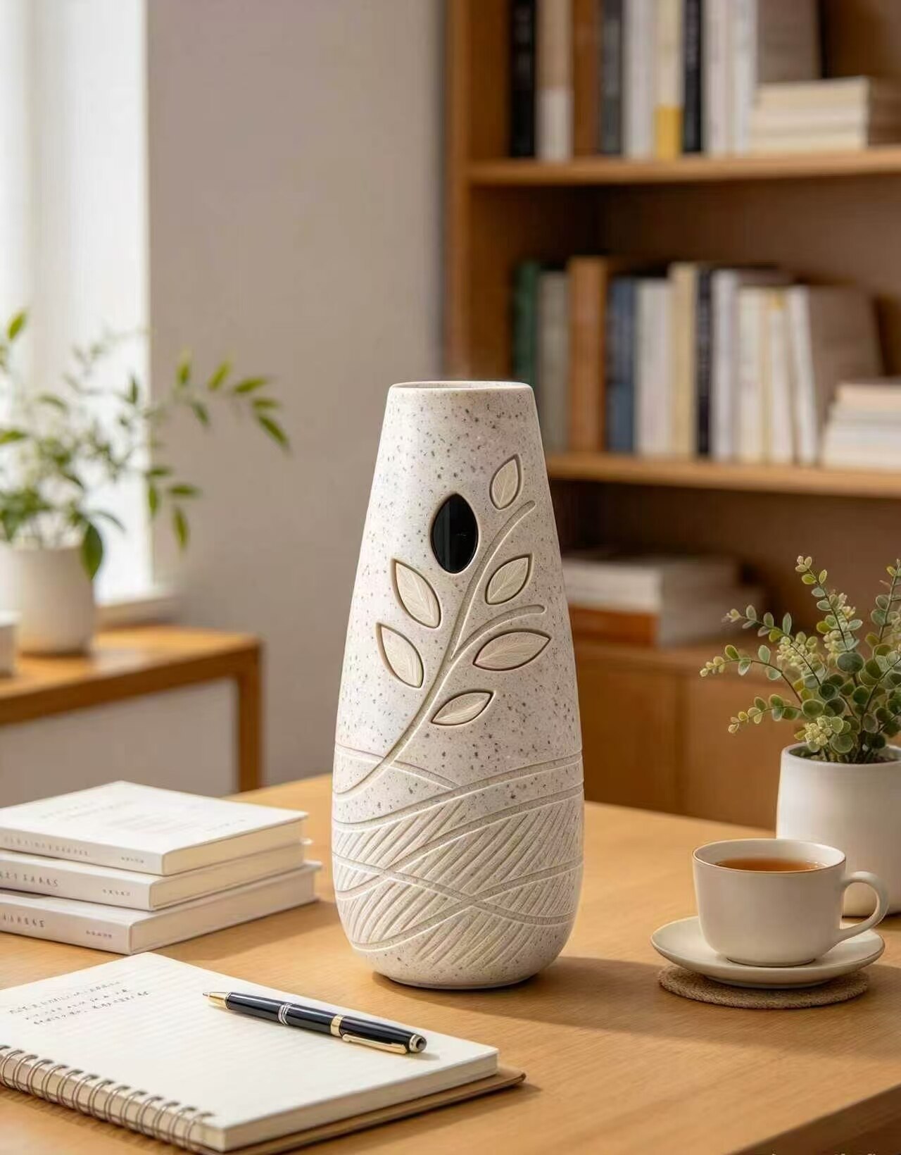 Stone Vein Leaf Shadow Aroma Humidifier 5