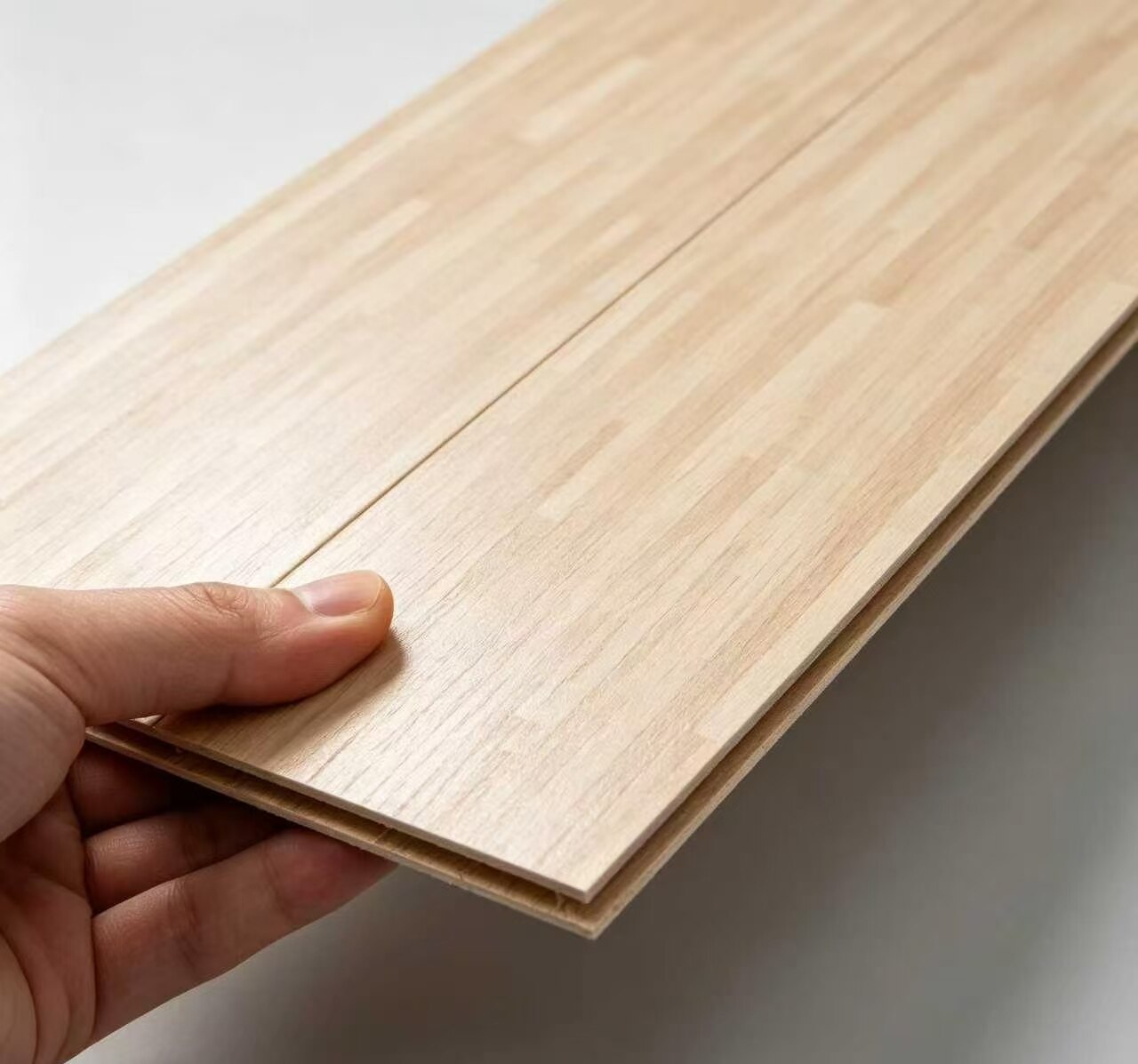 Japanese-style light wood grain floor sticker 4