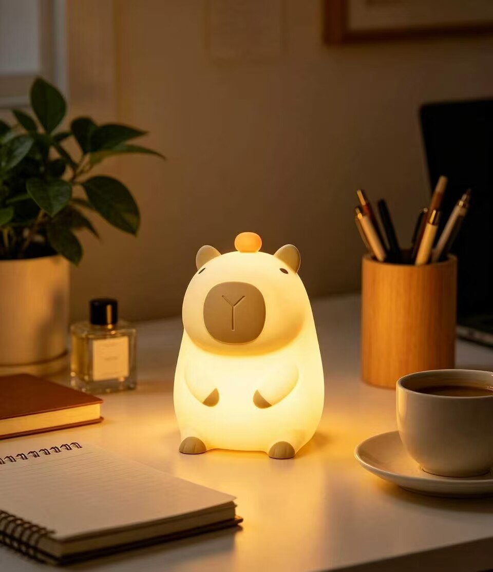 萌趣拍拍水豚夜灯 2