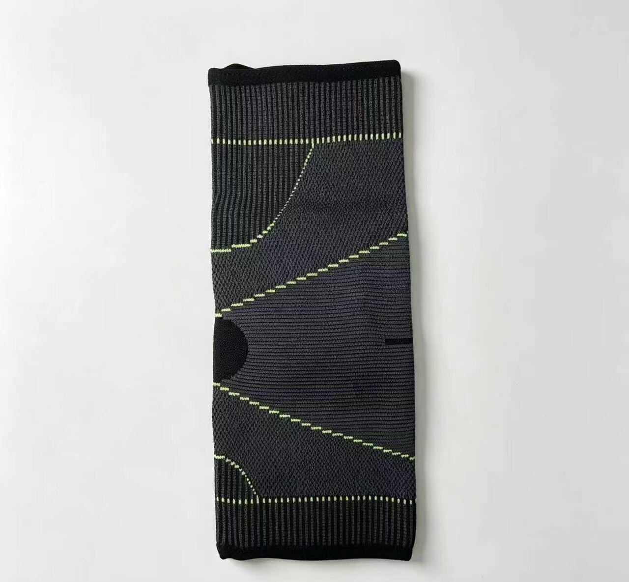 Black and Green Elastic Sports Elbow Support