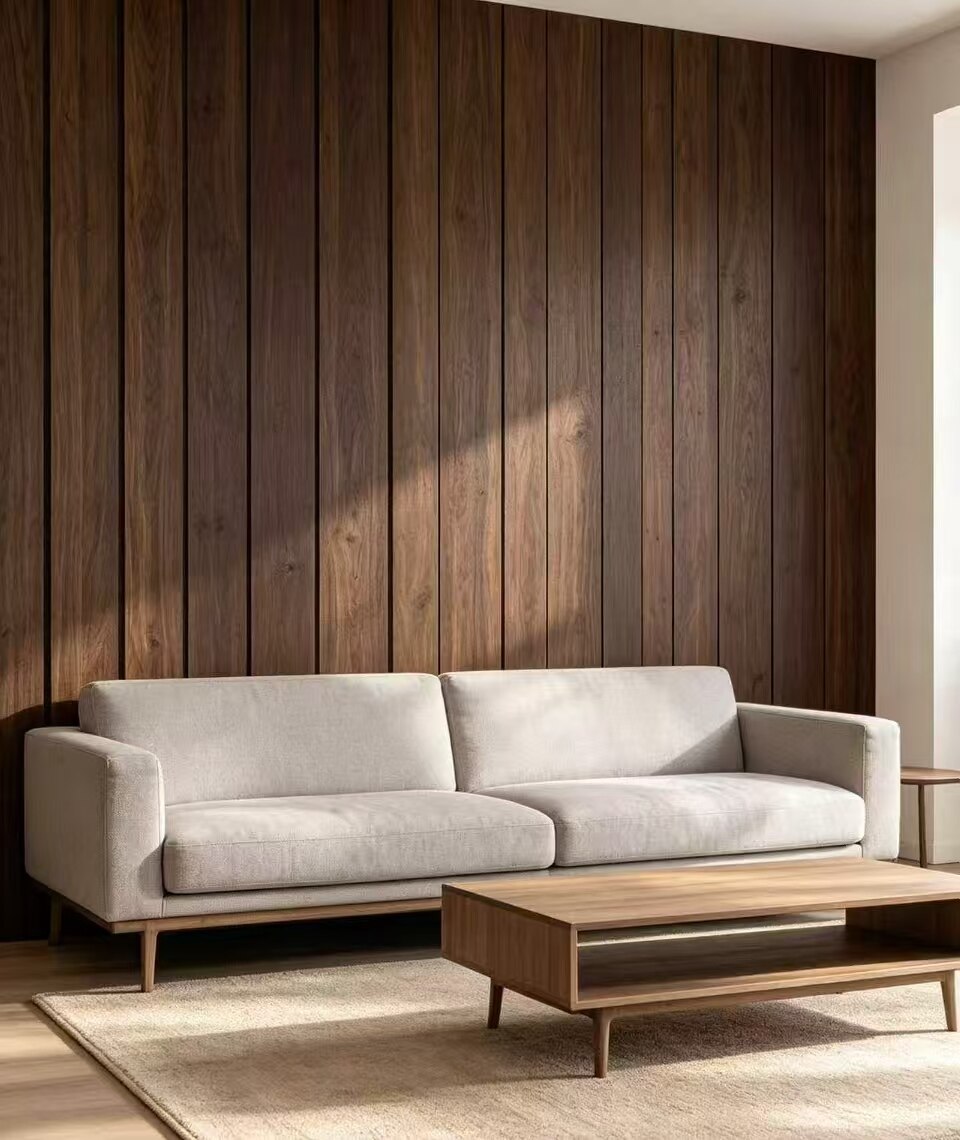 3D Wood-Grain Wall Sticker 3
