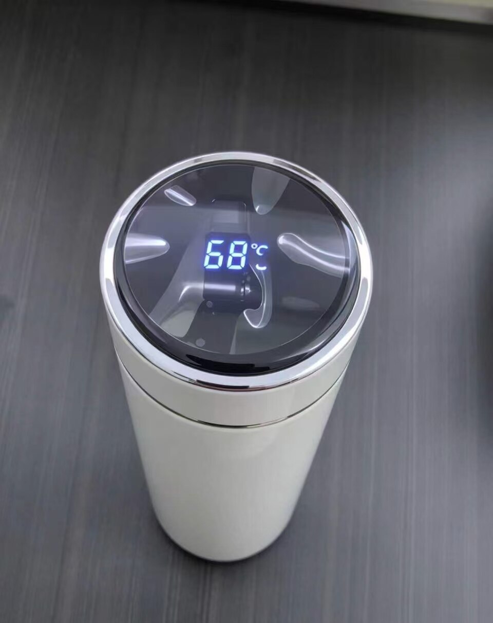 Minimalist Black Ring Smart Temperature Display Mug 5