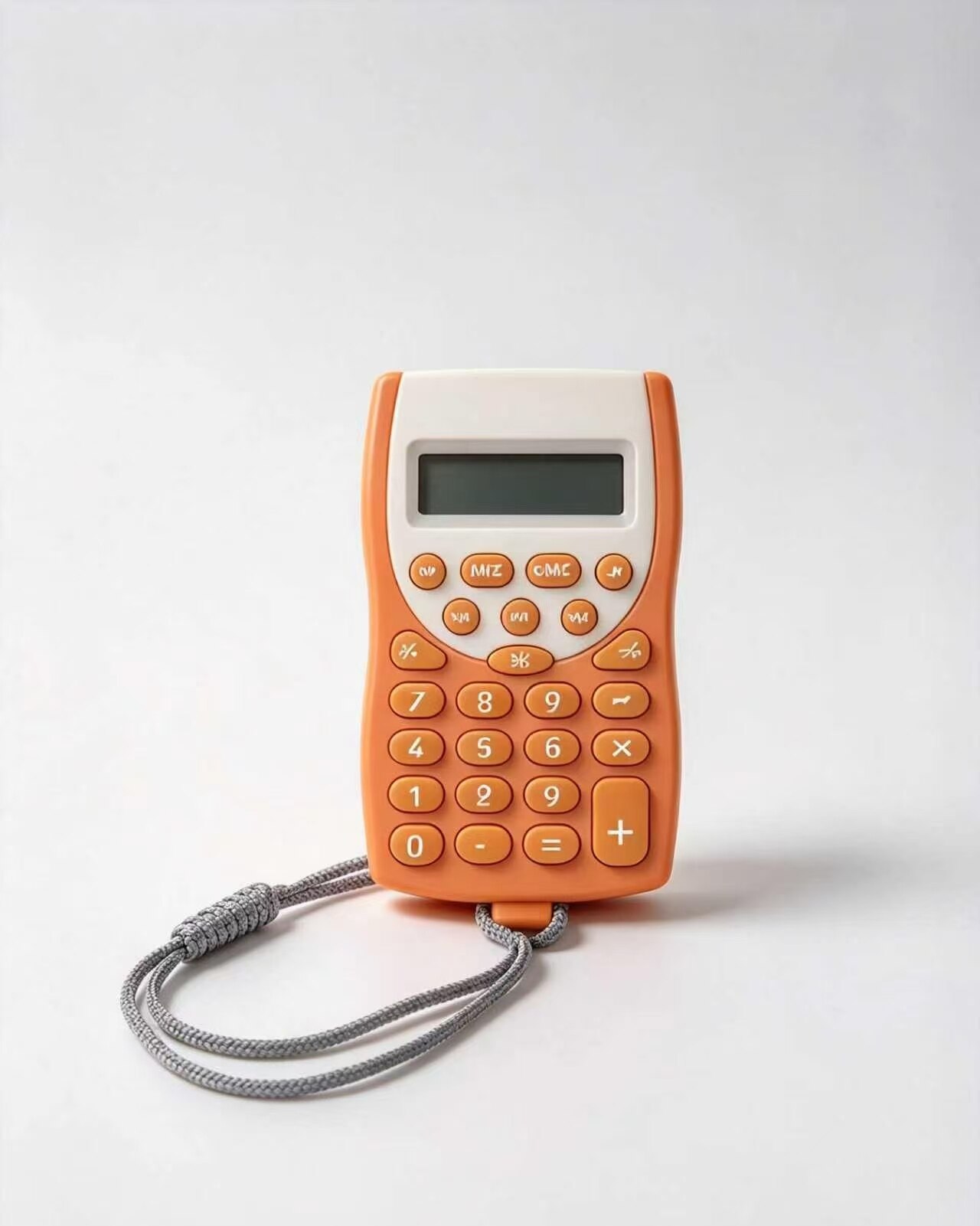 Portable Orange Energy Calculator with Lanyard