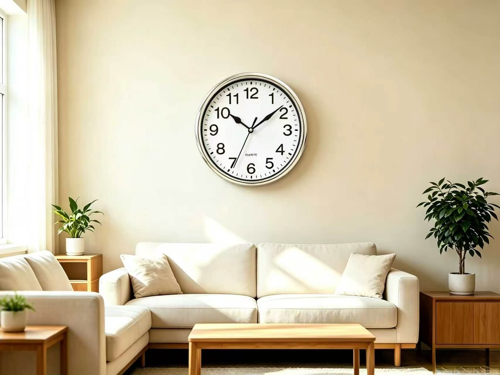 Lightweight, drop-proof, silent plastic wall clock 2