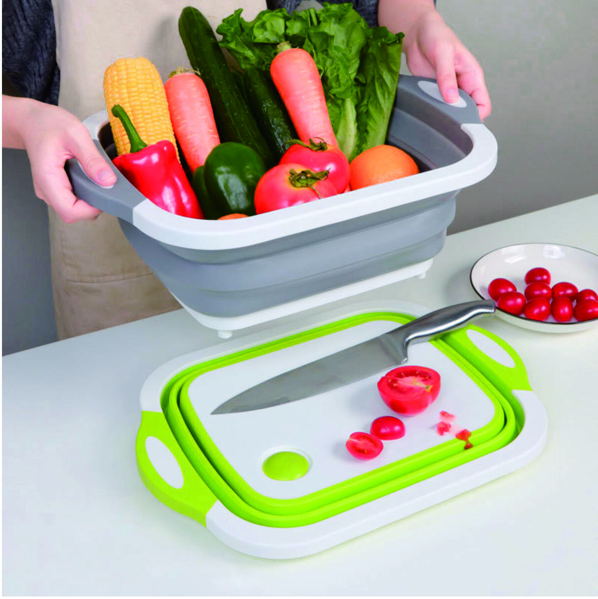 Collapsible Vegetable Wash Basket 2