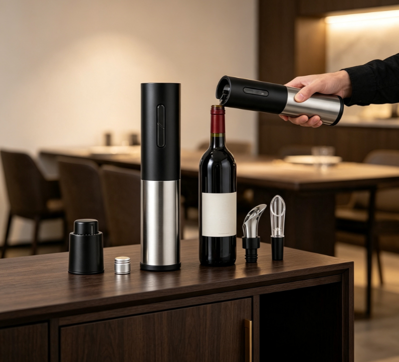 Electric Wine Opener Set (4-Piece) (003) 2