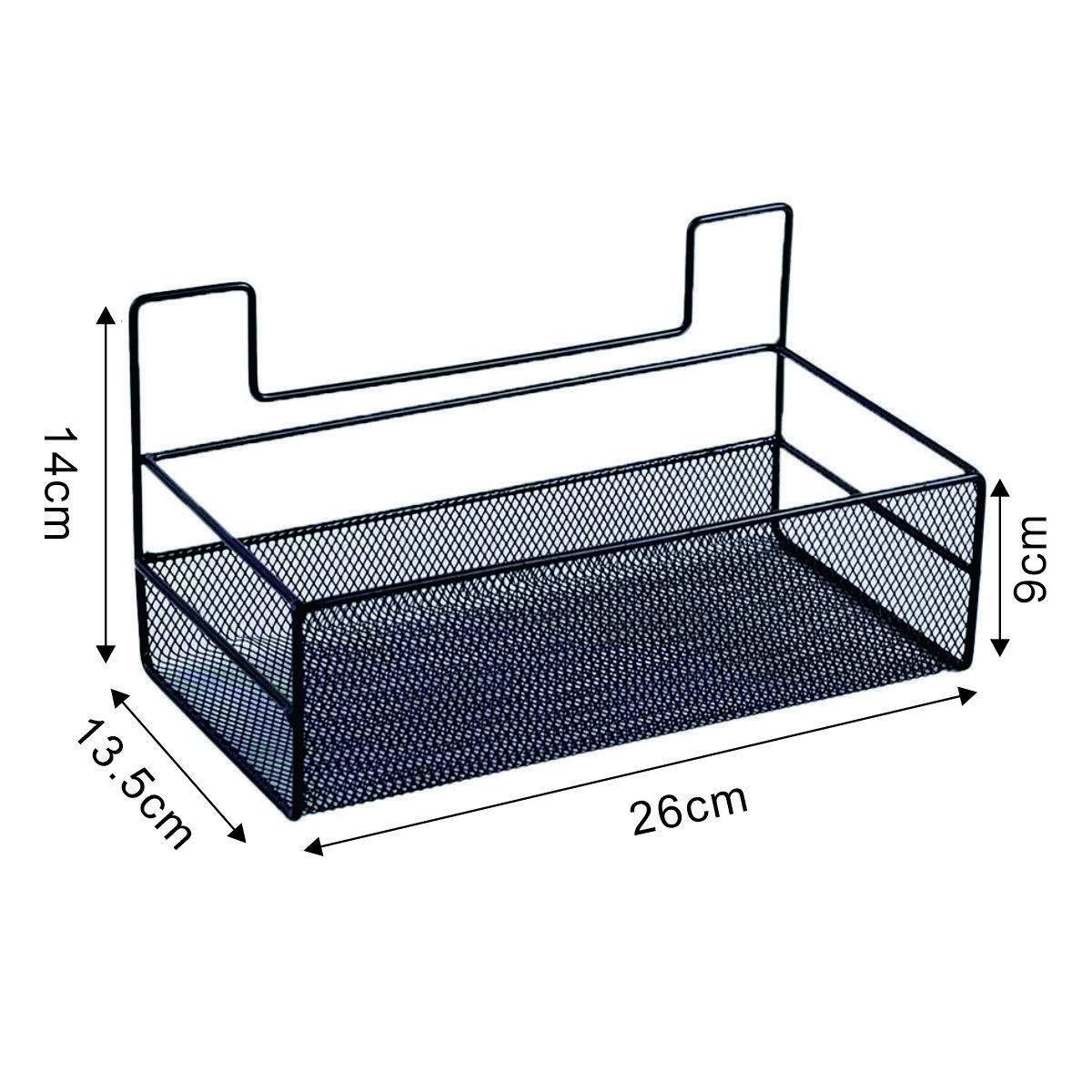 No-Drill Iron Wall-Mounted Storage Basket 6