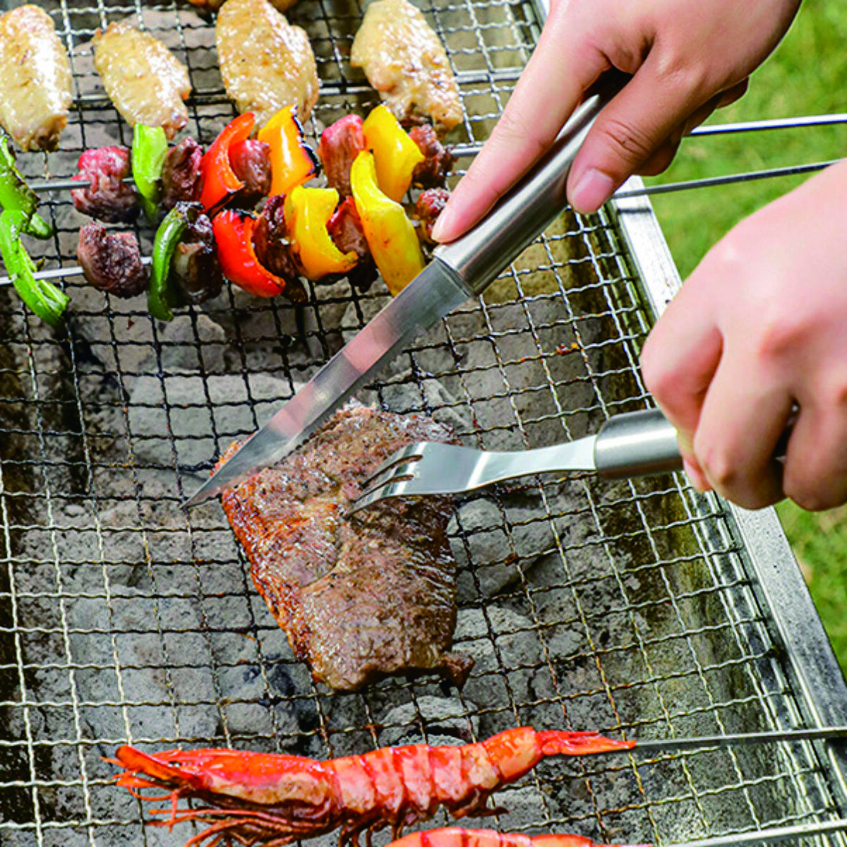 Stainless Steel 4-Piece BBQ Set 3