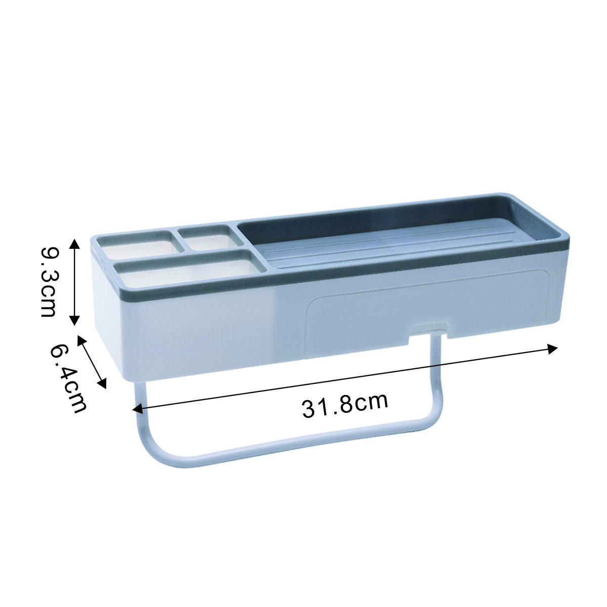 Bathroom Organizer for Shampoo, Towels, and Body Wash 5