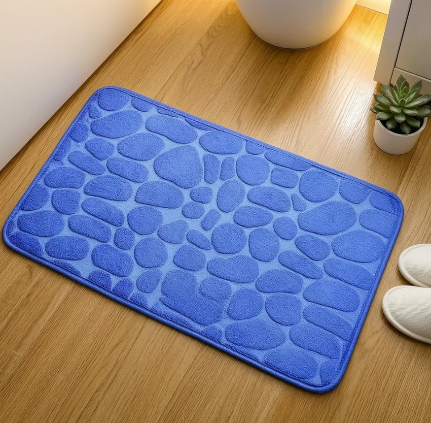 Stone-pattern non-slip absorbent mat 3