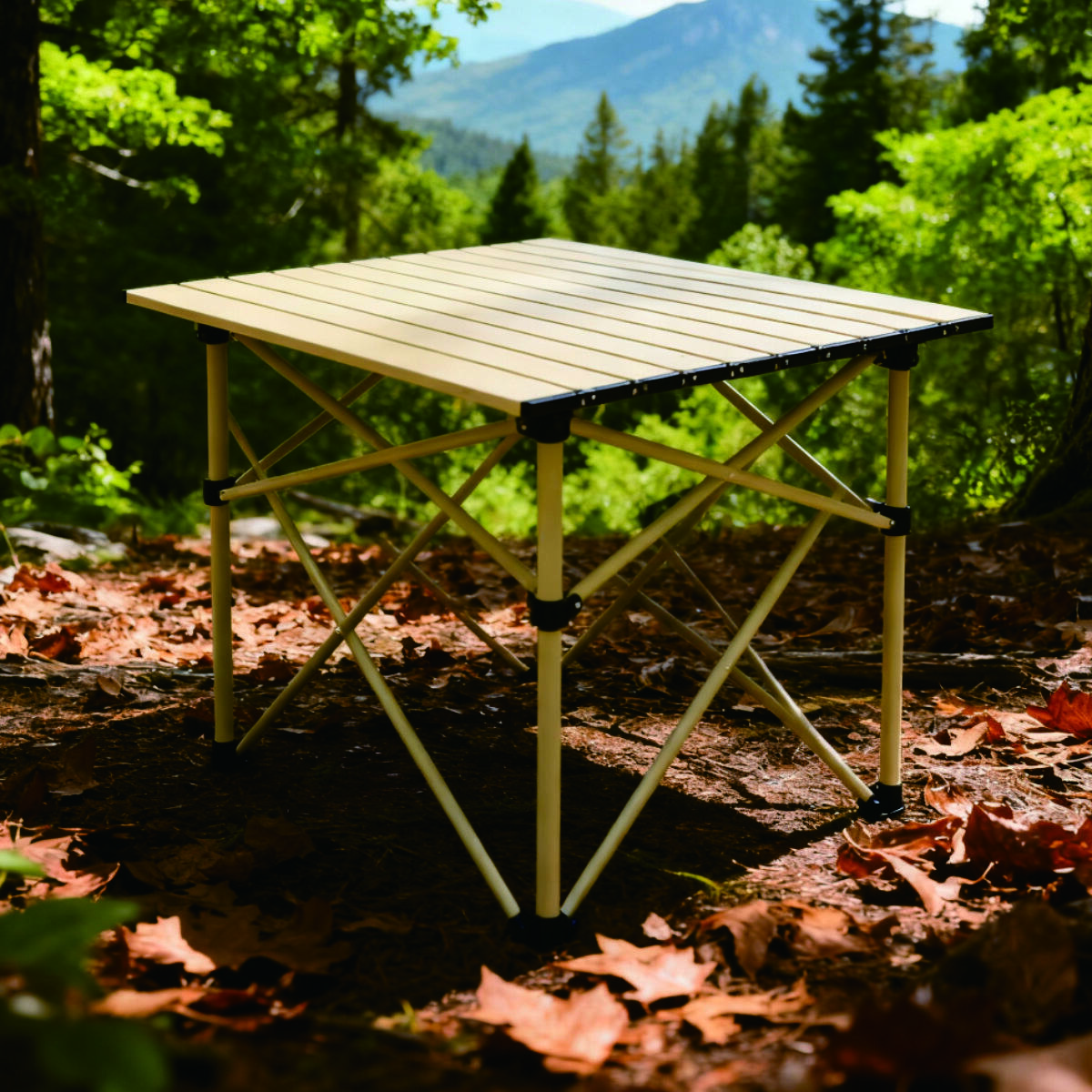 Outdoor Small Folding Egg Roll Table 2