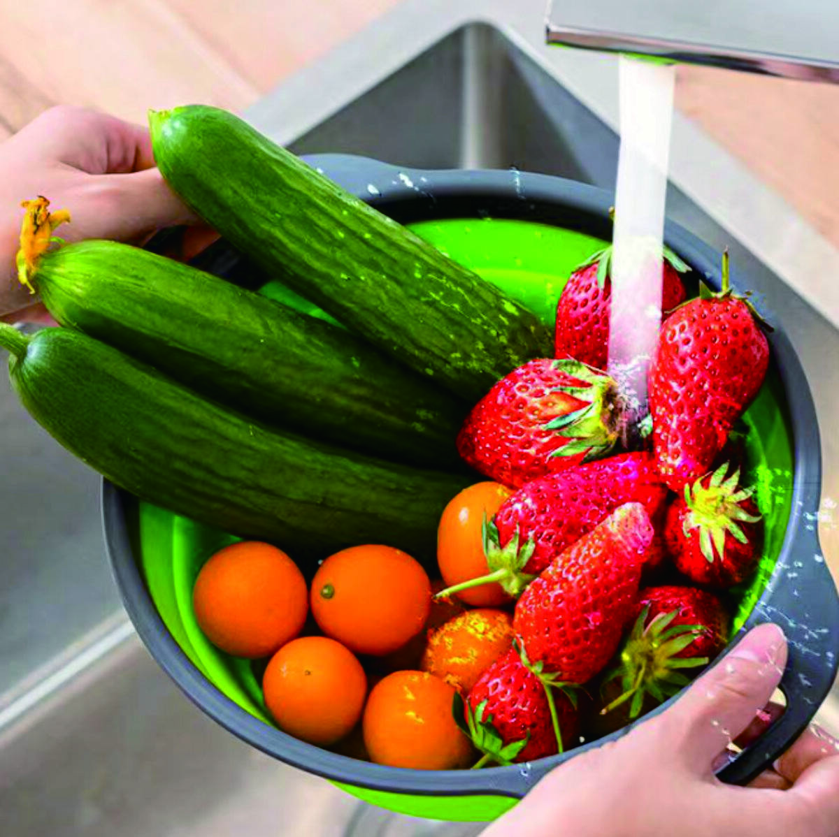Round Collapsible Colander 2