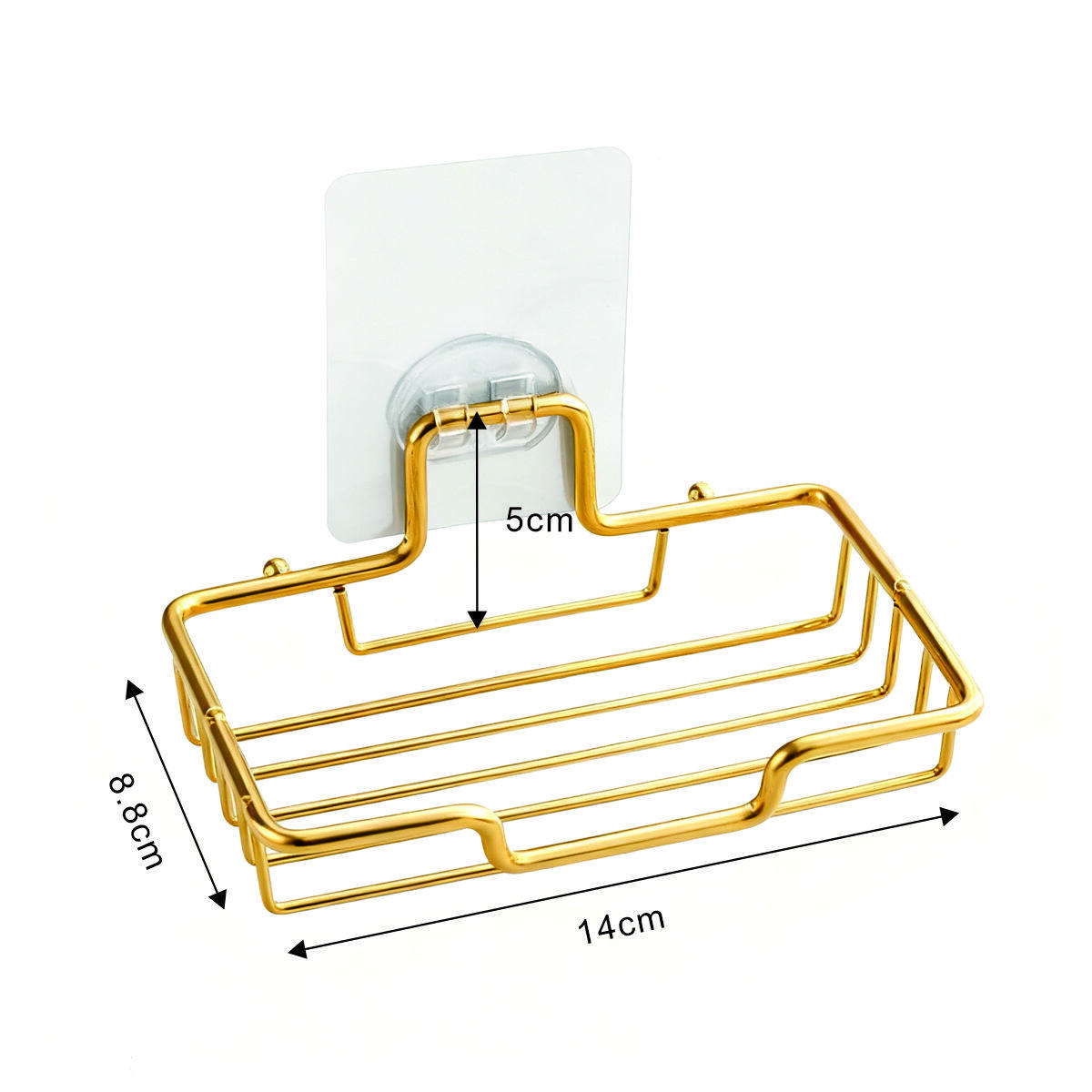 Luxury Gold Adhesive Wall-Mount Soap Dish 5