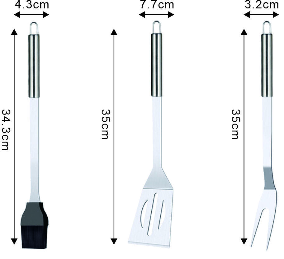 Stainless Steel 6-Piece BBQ Set 6