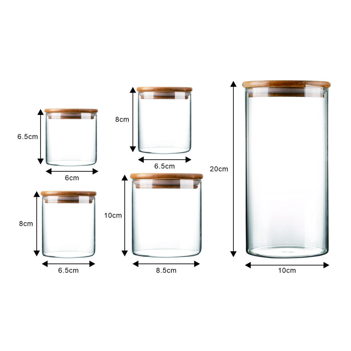 Round Glass Jar 7