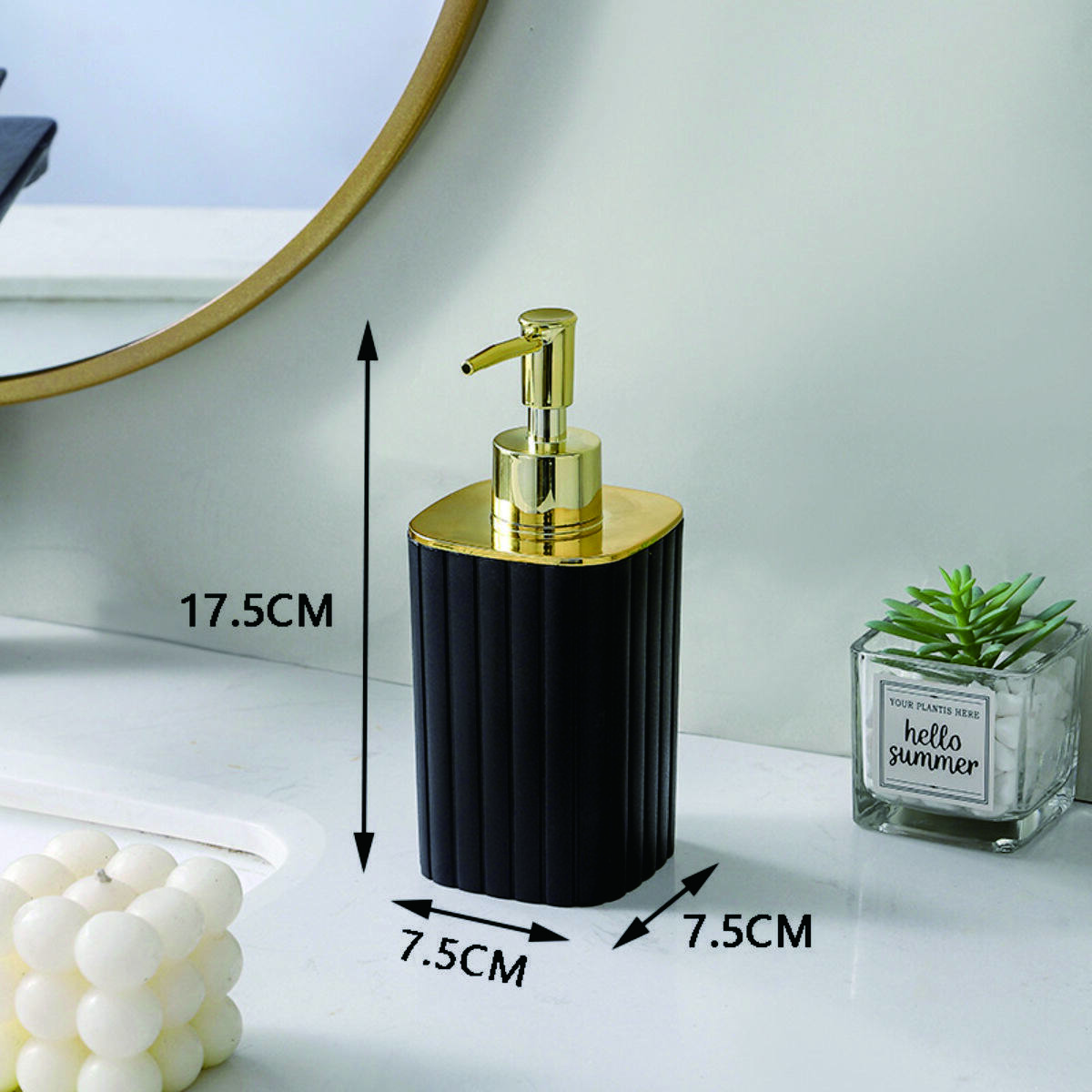 Vertical Groove Luxury Bathroom Set 9