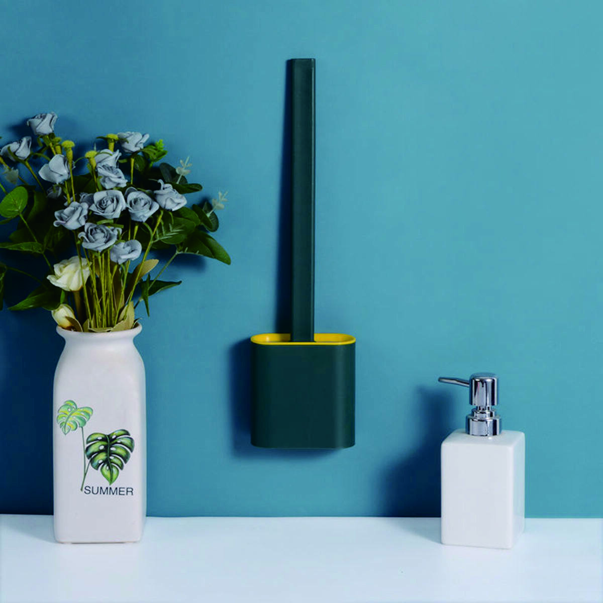 Silicone Toilet Brush (Wall-Mounted) 4