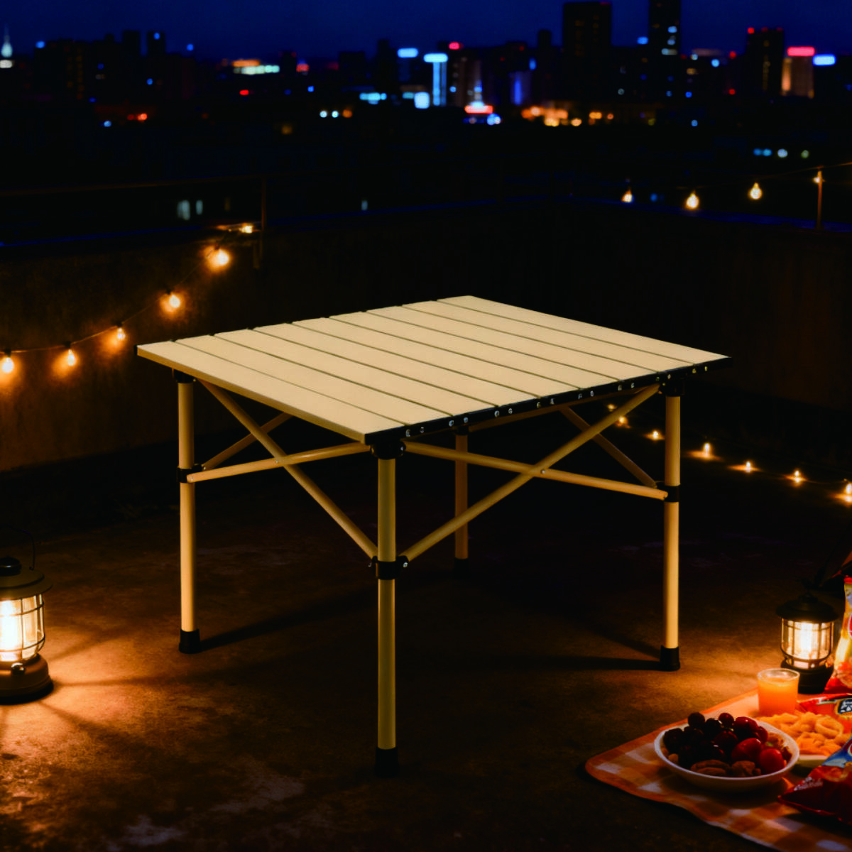Outdoor Small Folding Egg Roll Table 3