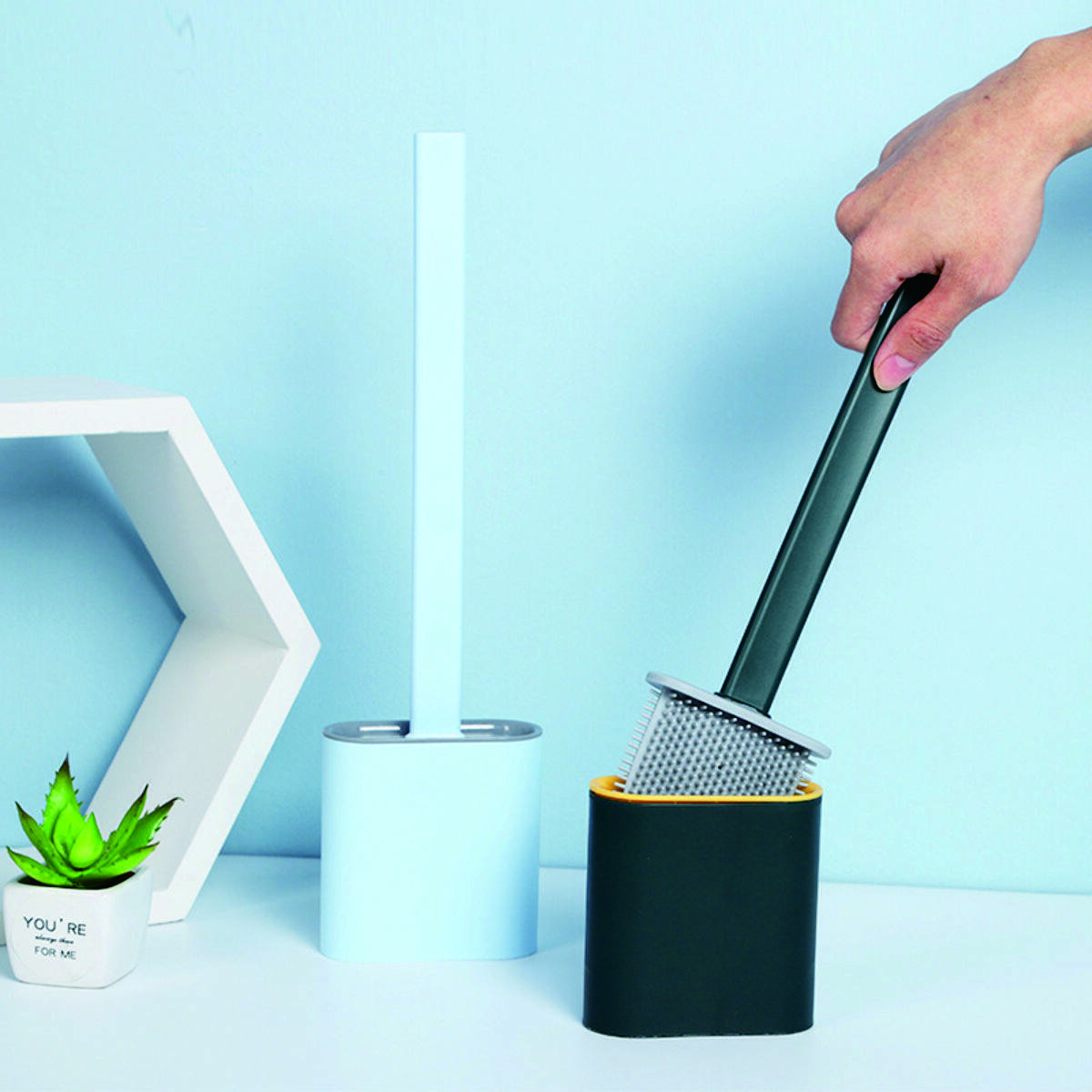 Silicone Toilet Brush (Wall-Mounted) 2