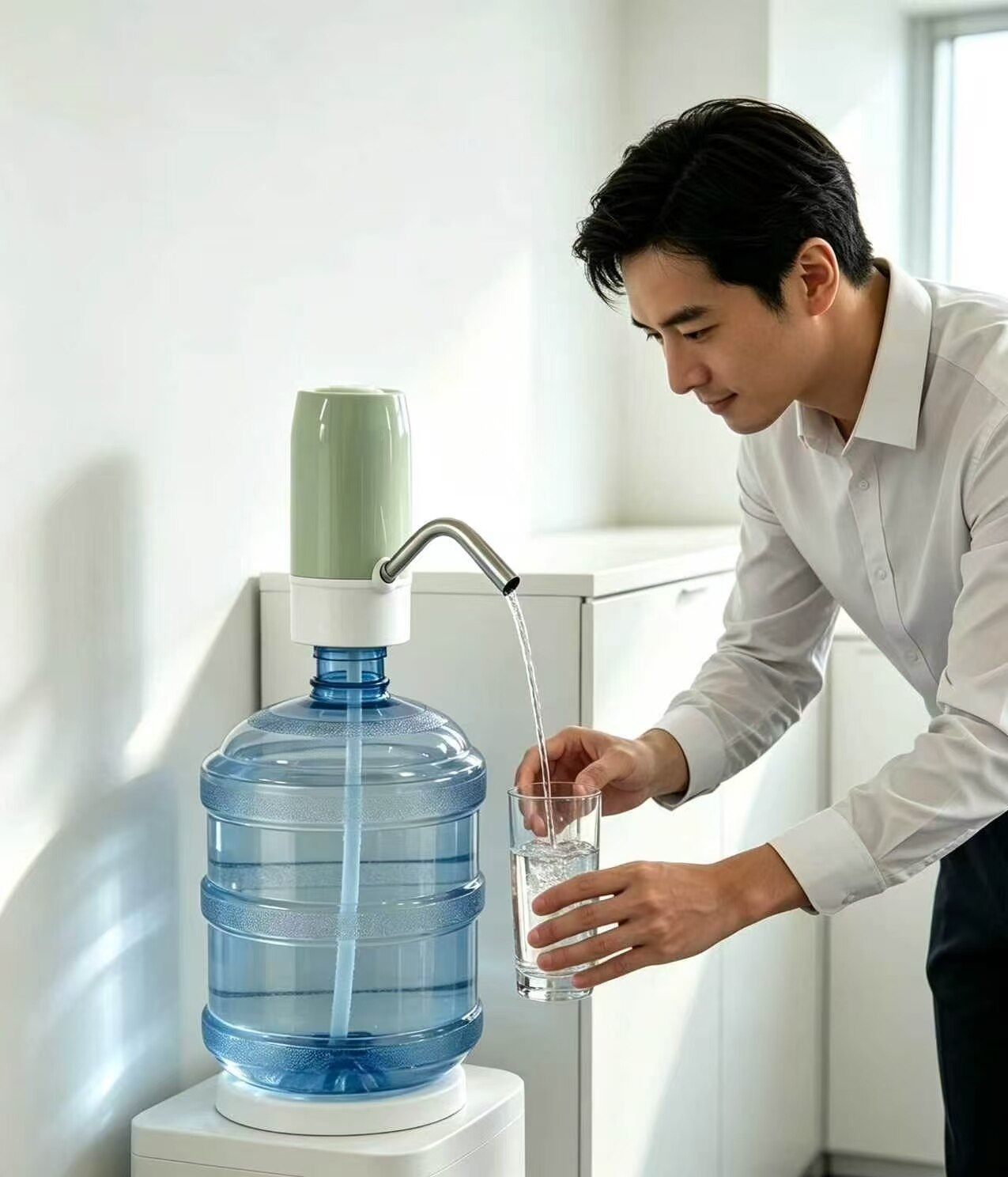 Bright Color Curved Tube Desktop Water Dispenser 2