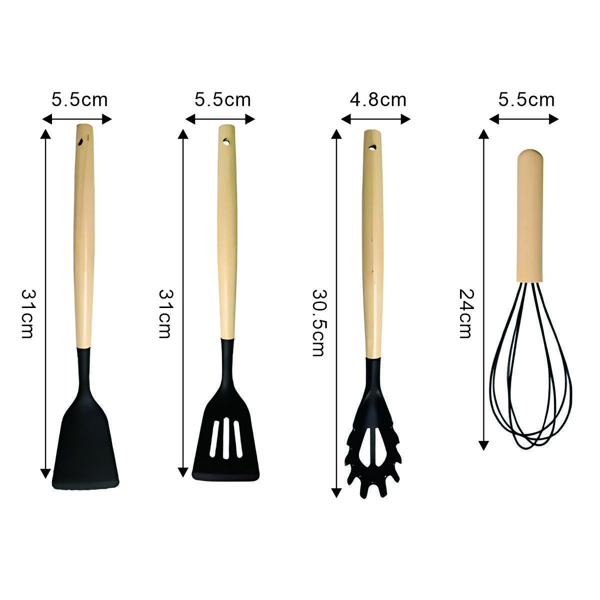 19-Piece Silicone Cutlery Set 6