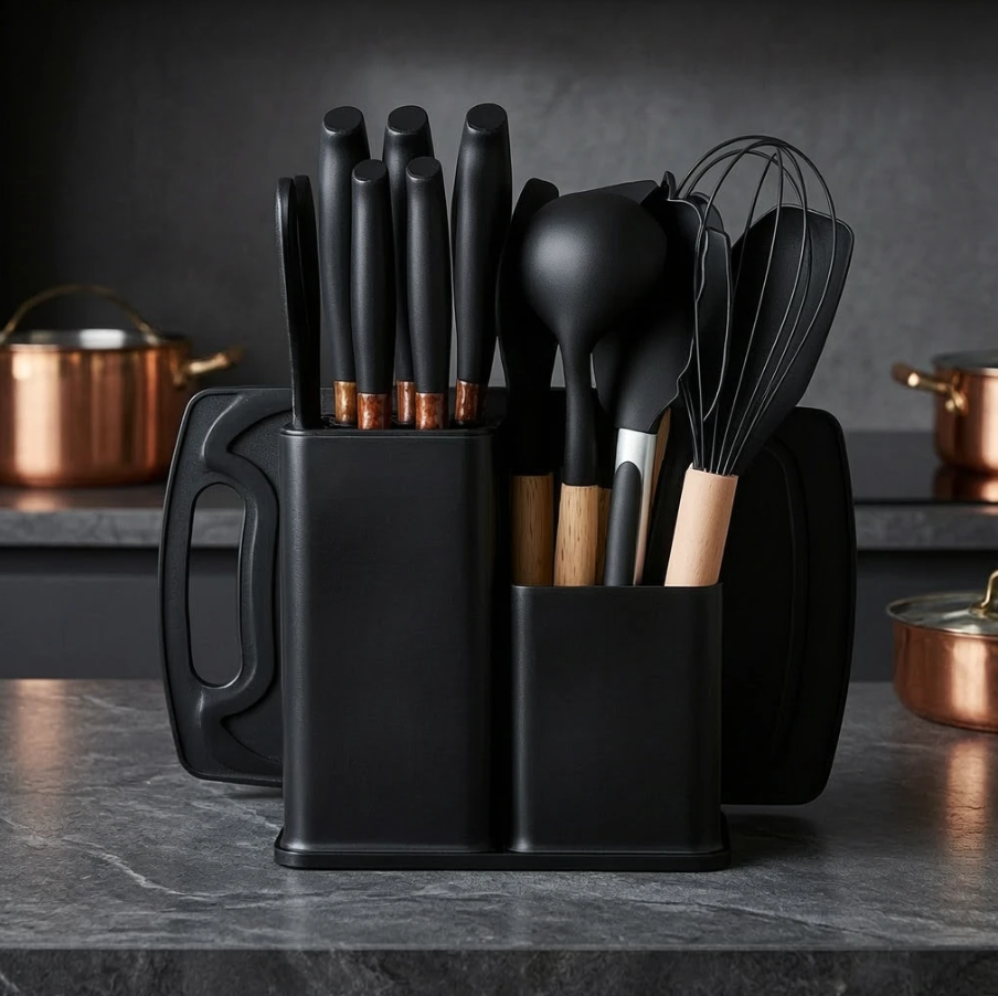 19-piece Silicone Tableware Set 5