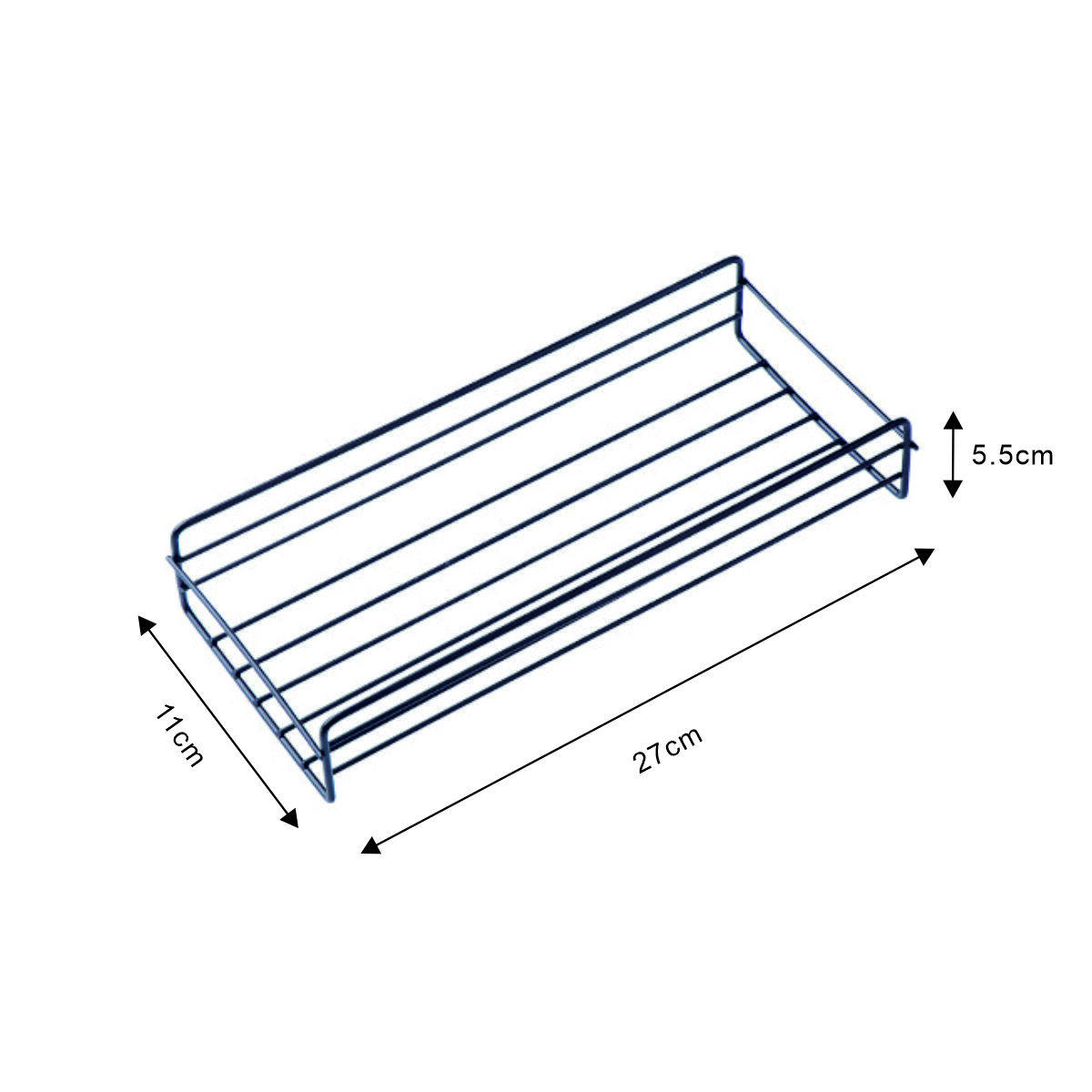 Rectangular Metal Wall-Mounted Storage Basket 5