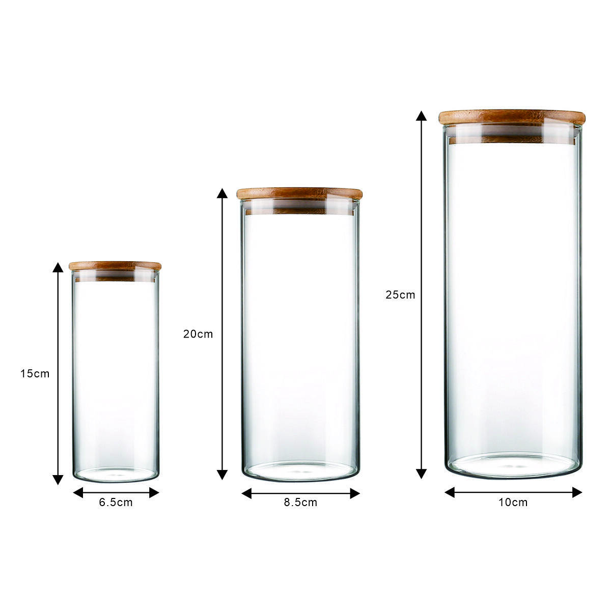Round Glass Jar 6