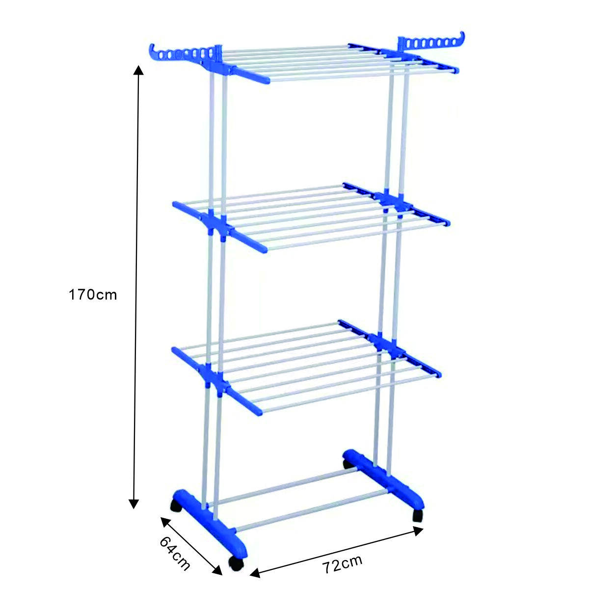 Double-rod clothes drying rack 5