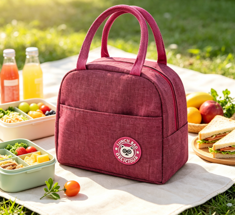 Cartoon Badge Insulated Lunch Tote 2