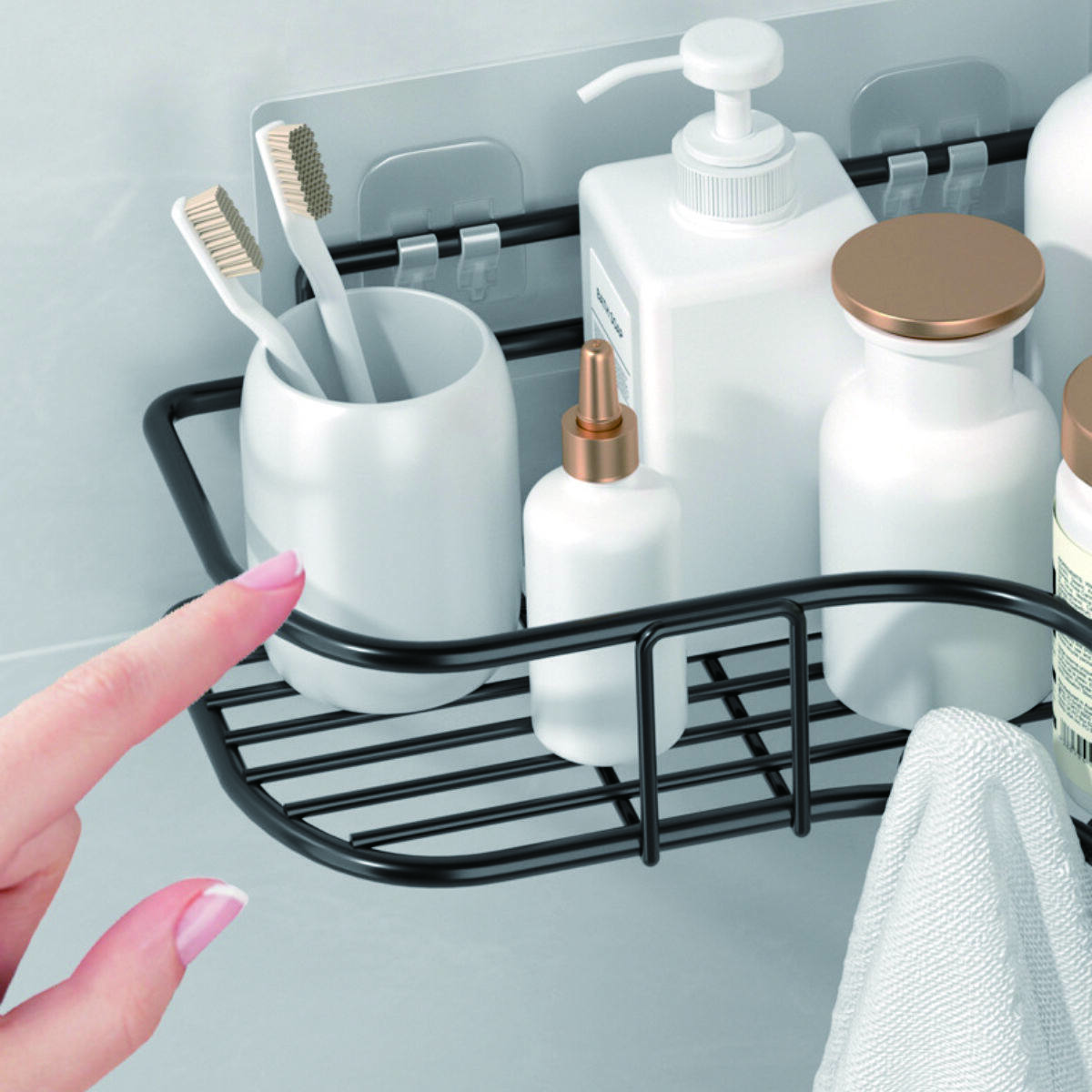 L-Shaped Corner Metal Storage Rack 2