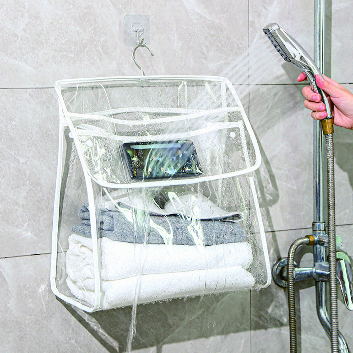 Transparent Hanging Bathroom Storage Bag 2