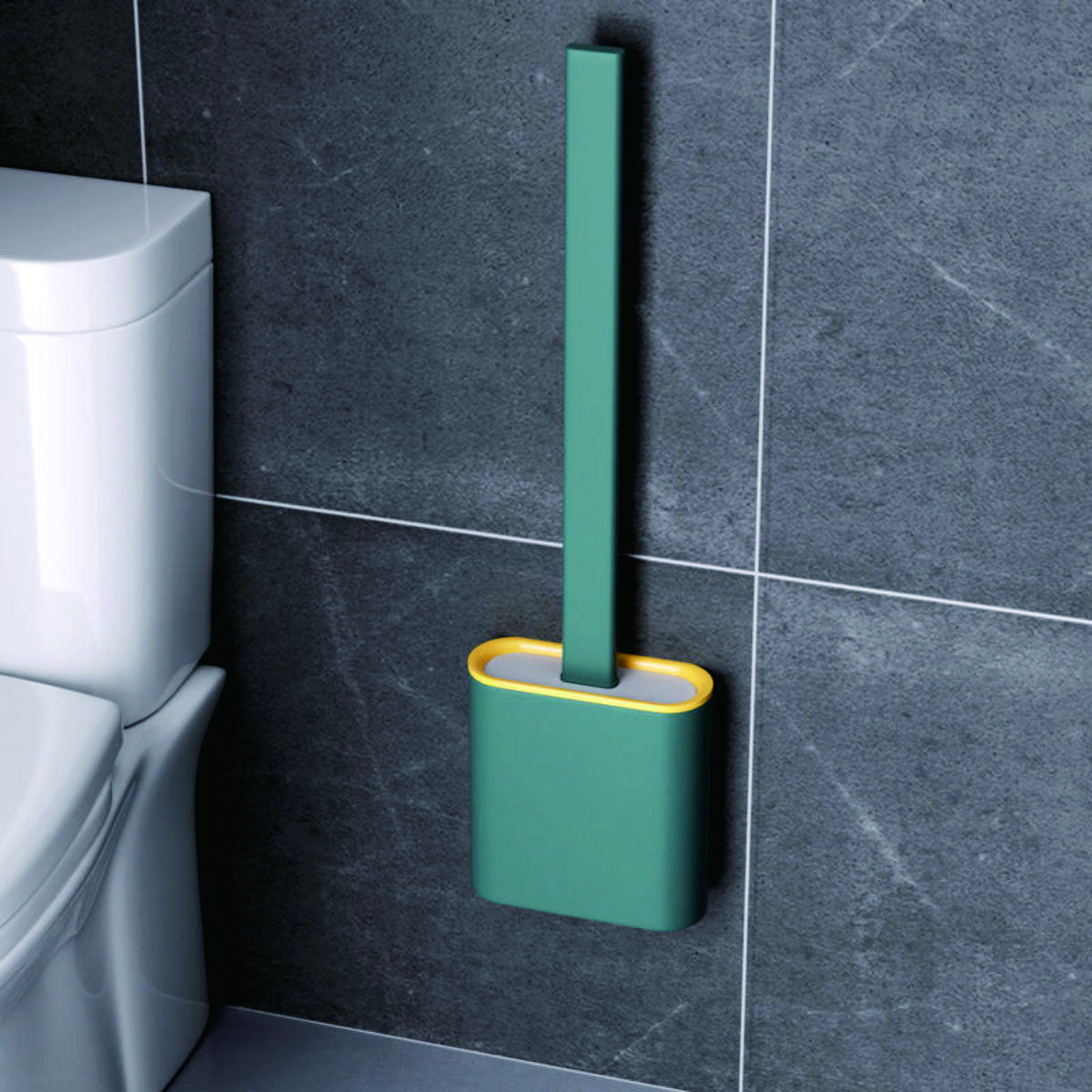 Silicone Toilet Brush (Wall-Mounted) 3