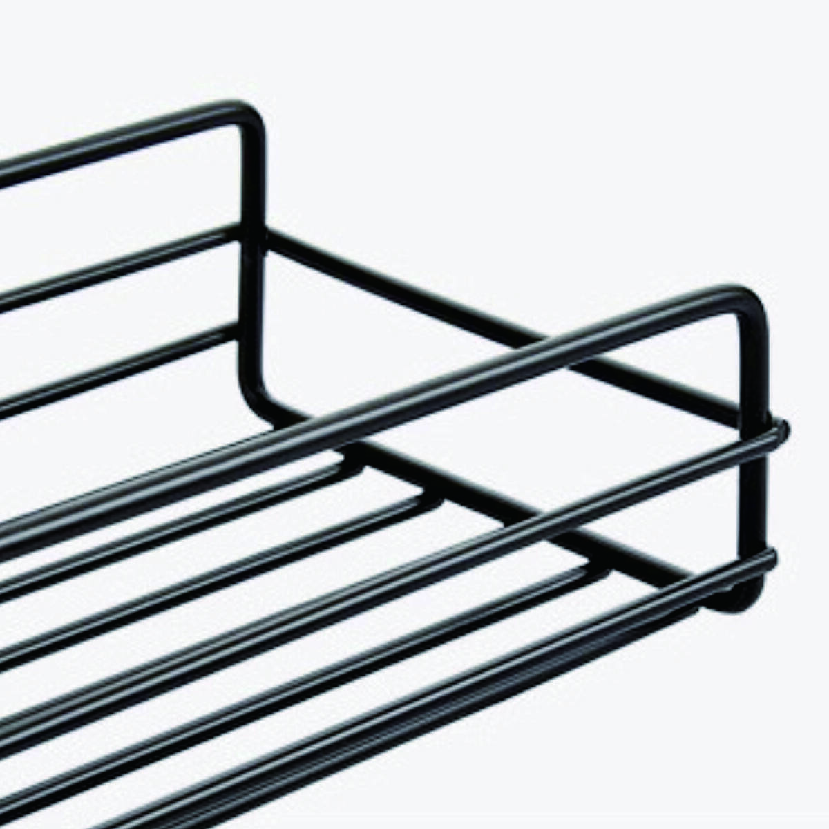 Rectangular Walled Iron Wall-Mounted Storage Basket 4
