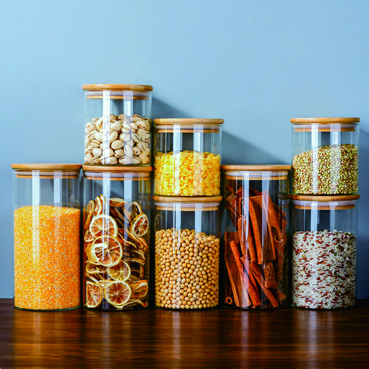 Round Glass Jar 9