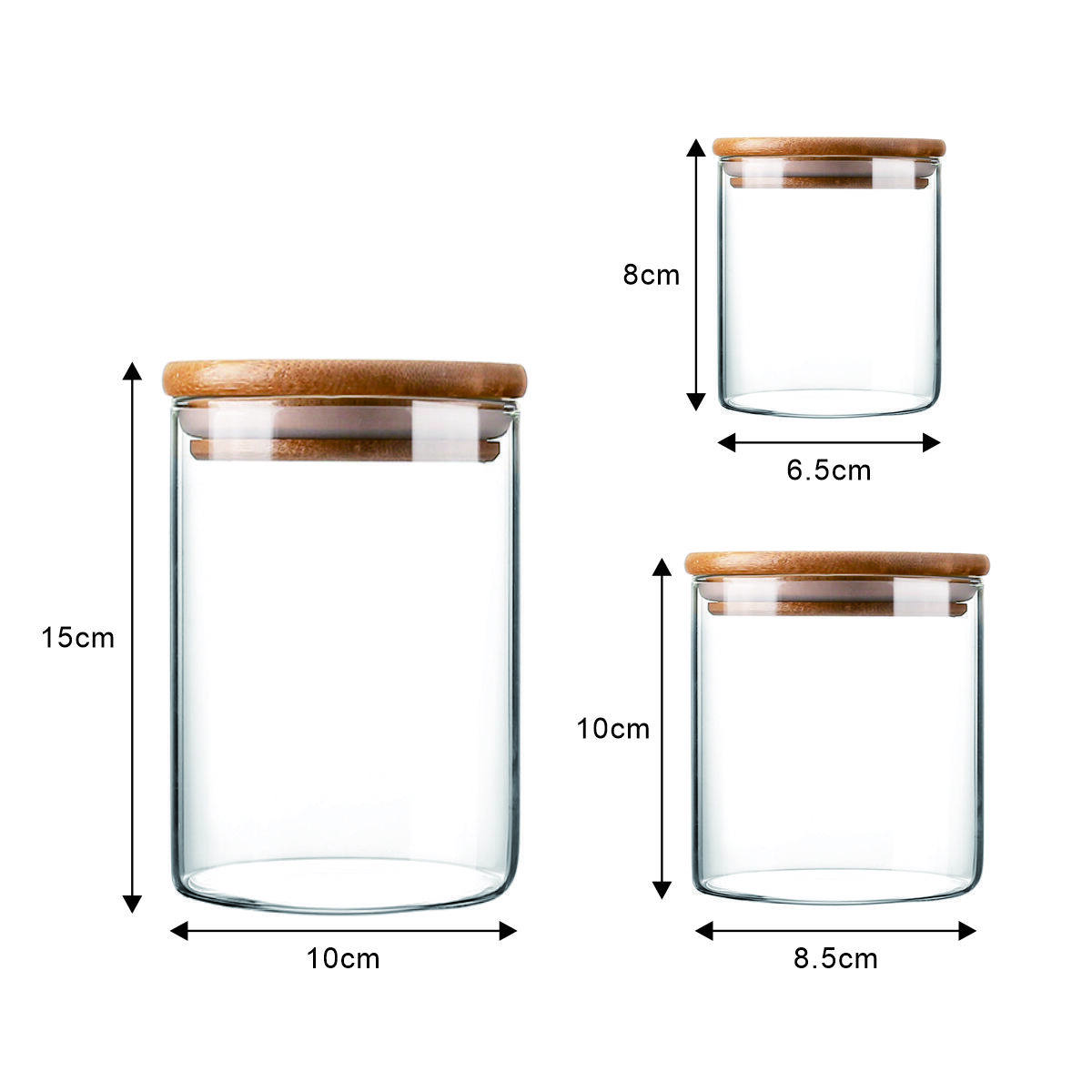 Round glass jar 2