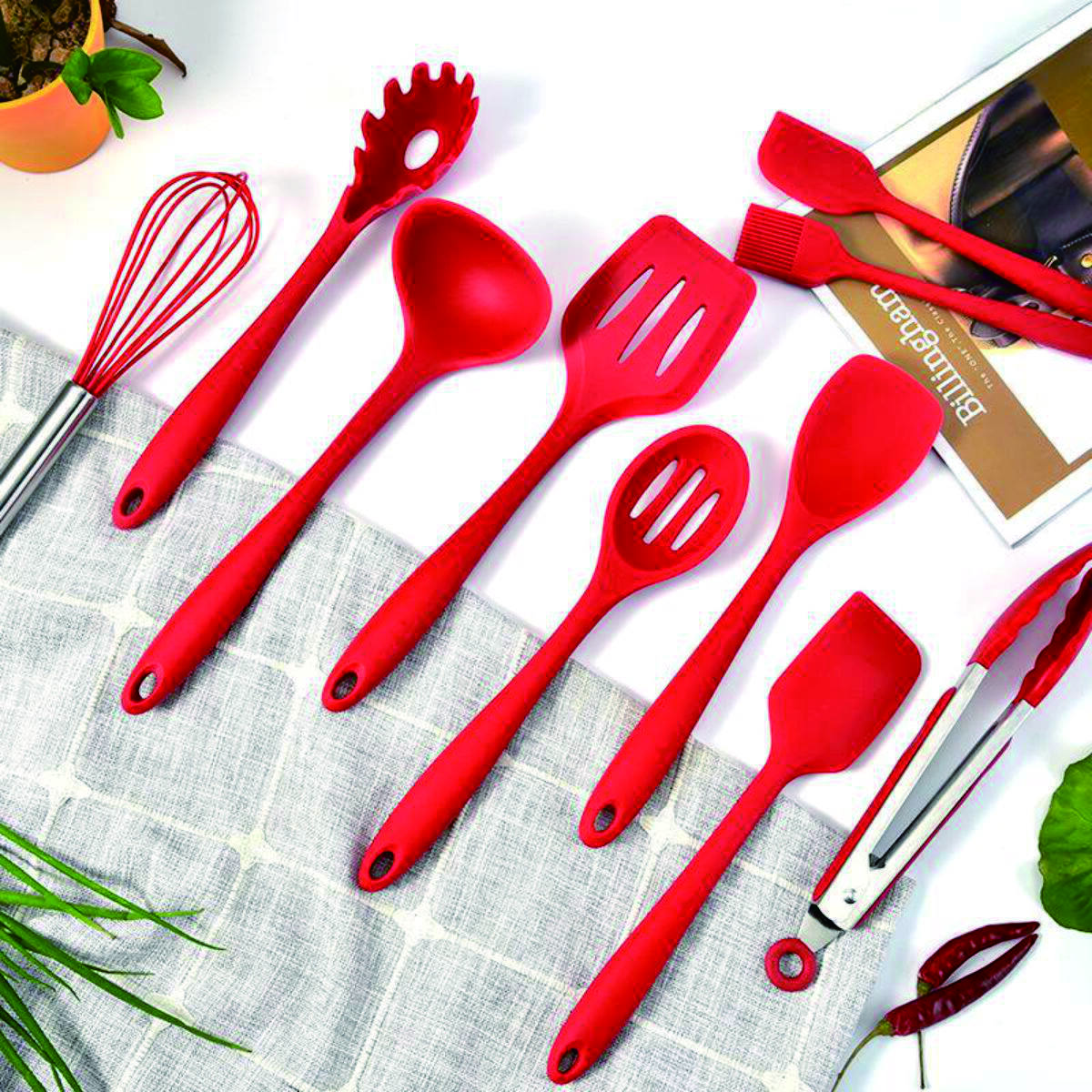 10-Piece Silicone Nonstick Cookware Set 5