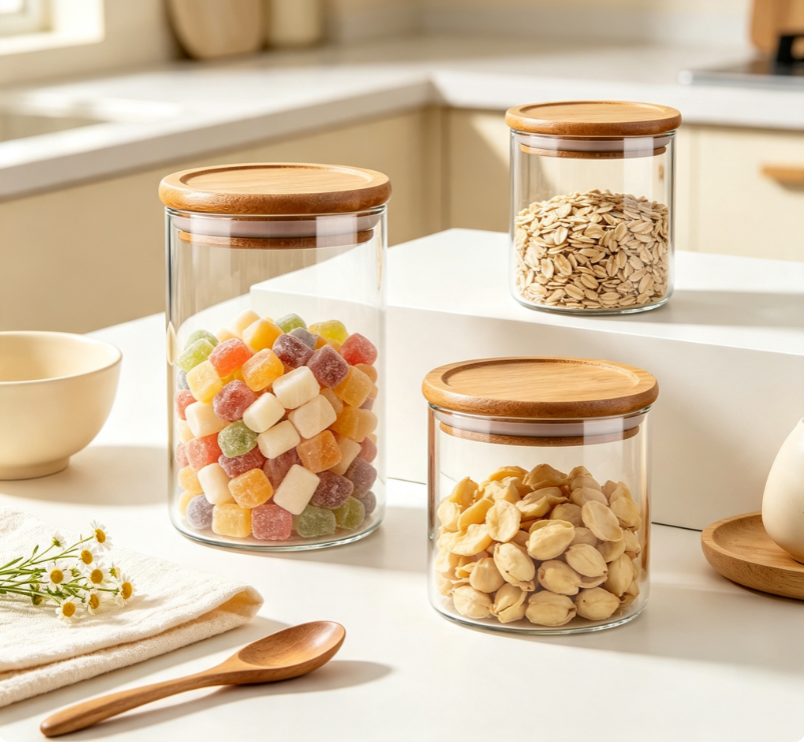 Round Glass Jar 5