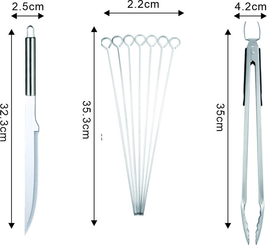 6-Piece Stainless Steel BBQ Set 5