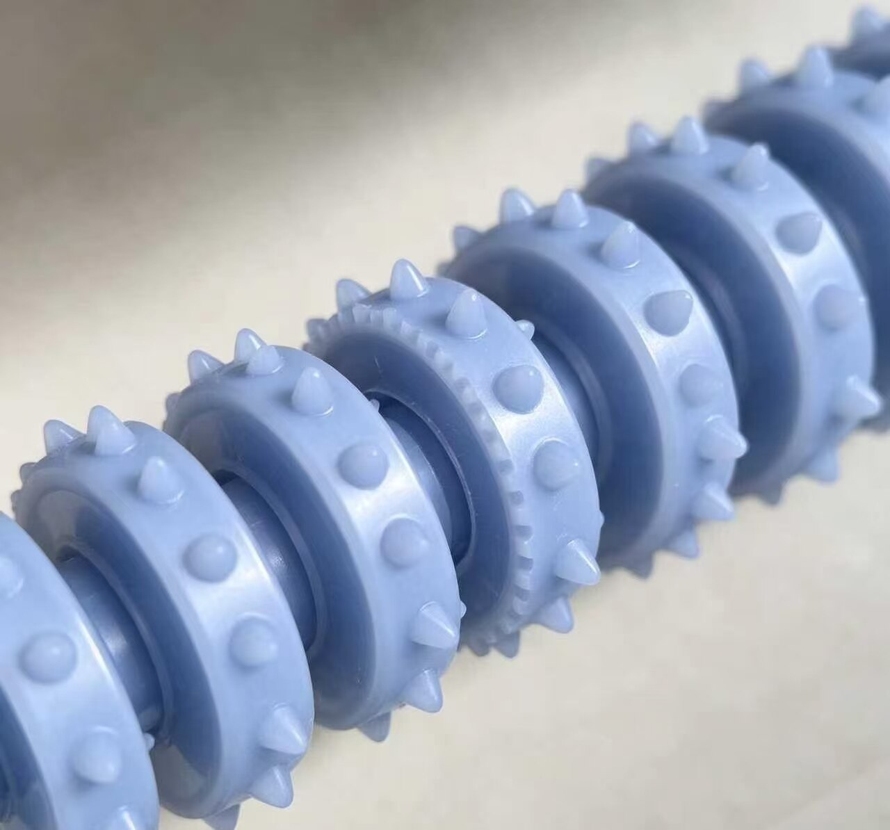 Ice Blue Spotted Gear Massager 5
