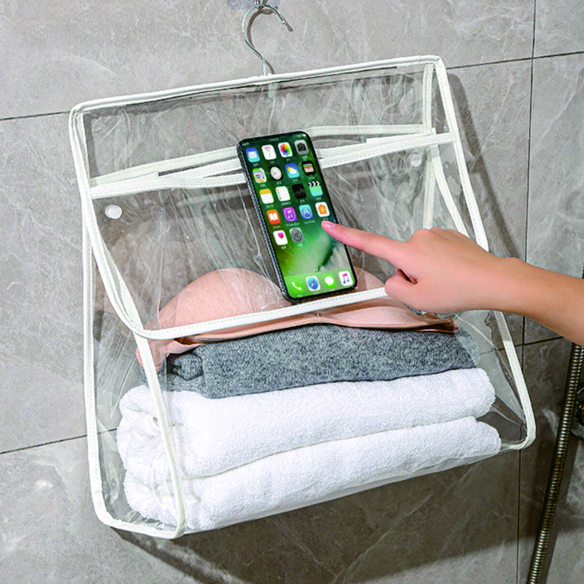 Transparent Hanging Bathroom Storage Bag 3