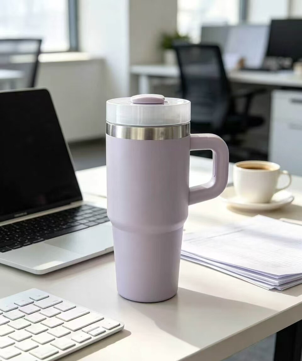 Taro Purple Large Capacity Handle Thermos 4
