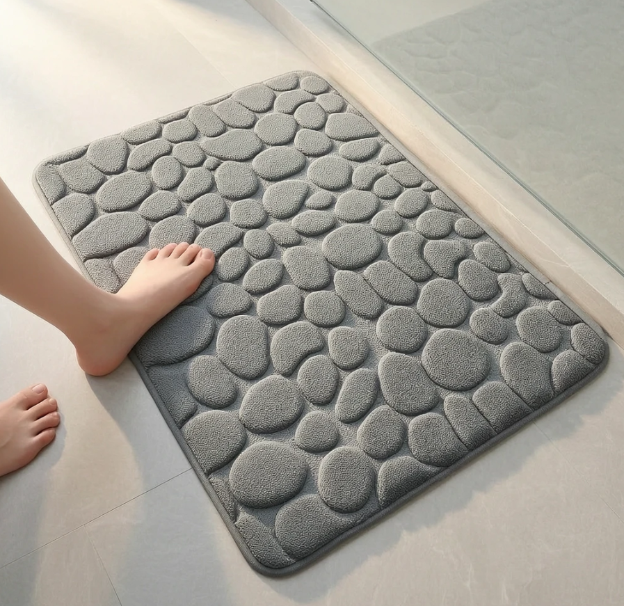 Stone-pattern Non-slip Absorbent Doormat 2