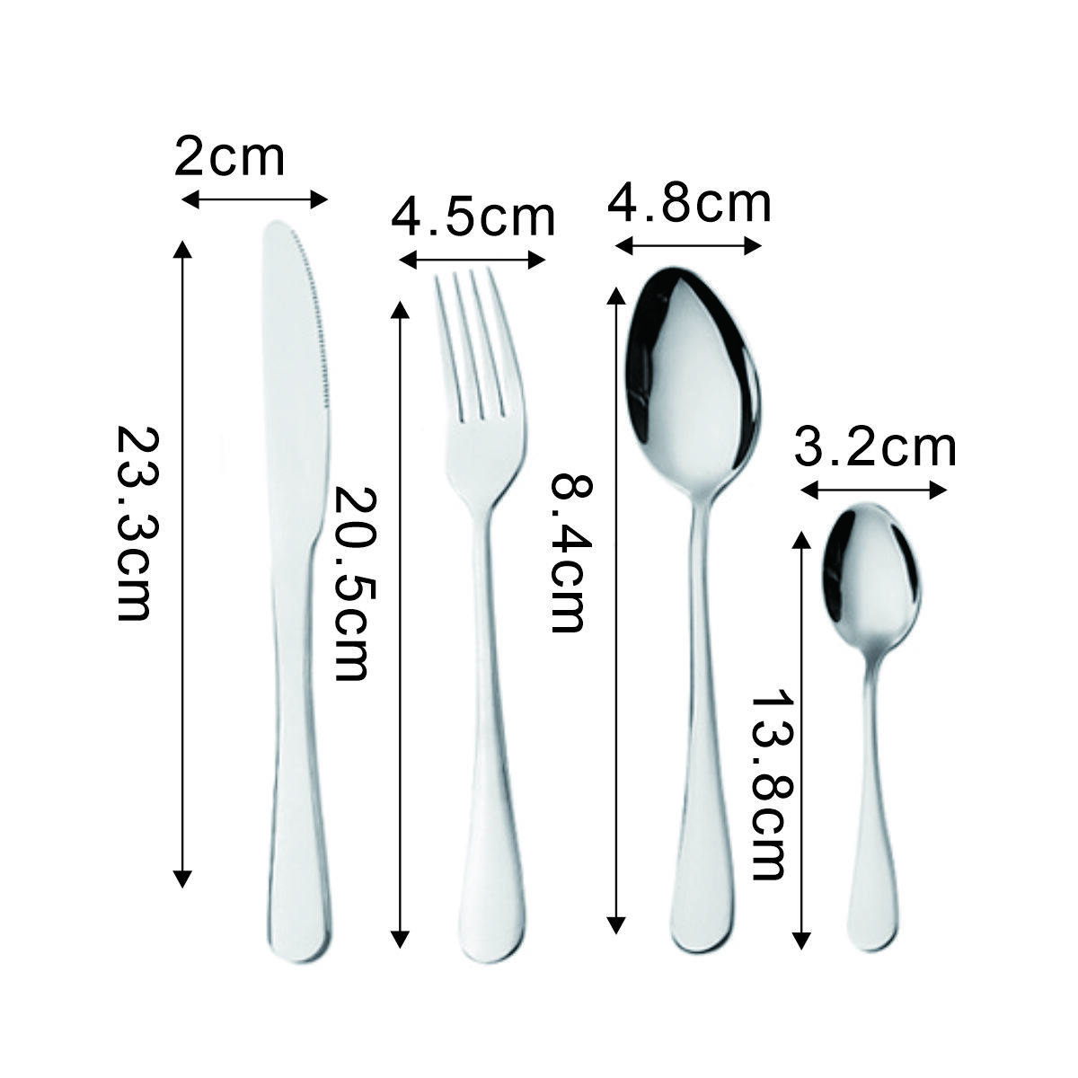 24-piece Western tableware set 8