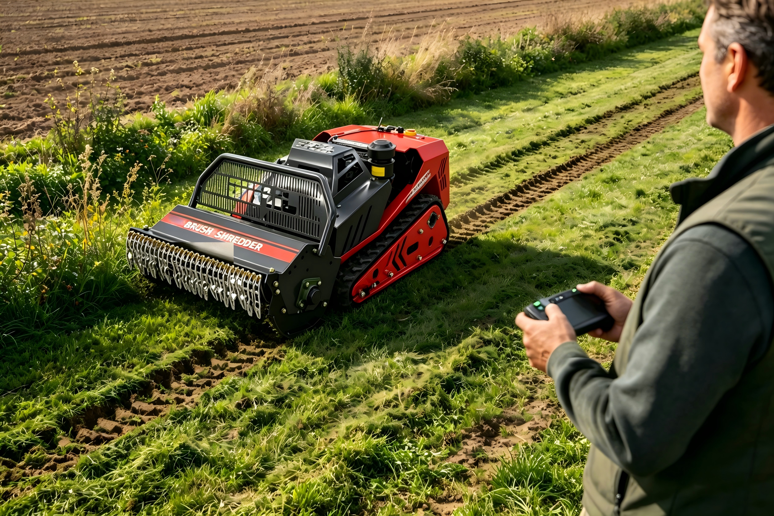 Remote Controlled Grass Shredder