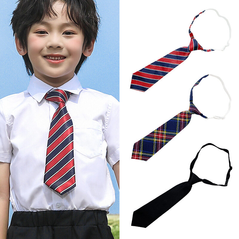 Children's Zipper Tie - Red & Blue Stripe